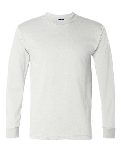 Bayside Unisex Union-Made Long Sleeve T-Shirt - White