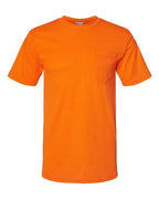 Bayside Unisex USA-Made 50/50 Pocket T-Shirt - Safety Orange