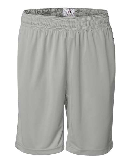 Badger Men's BT5 9" Inseam Trainer Shorts - Silver