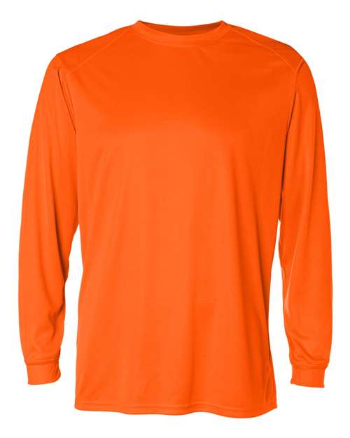 Badger Unisex B-Core Long Sleeve T-Shirt (Part 2 of 2) - Safety Orange