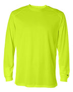 Badger Unisex B-Core Long Sleeve T-Shirt (Part 2 of 2) - Safety Yellow