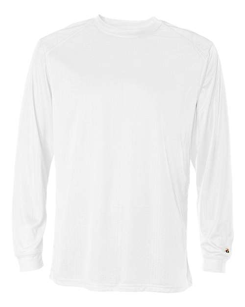 Badger Unisex B-Core Long Sleeve T-Shirt (Part 2 of 2) - White