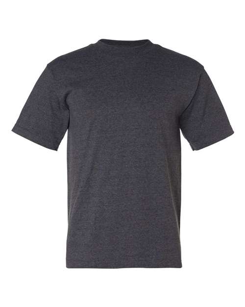 Bayside Unisex USA-Made 50/50 T-Shirt - Charcoal Heather