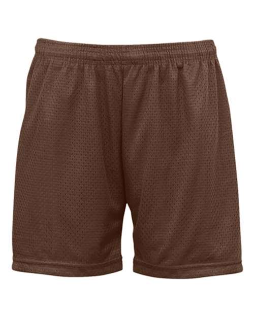 Badger Women's Pro Mesh 5" Solid Liner Shorts - Brown