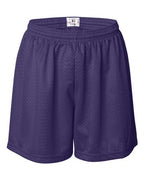 Badger Women's Pro Mesh 5" Solid Liner Shorts - Purple