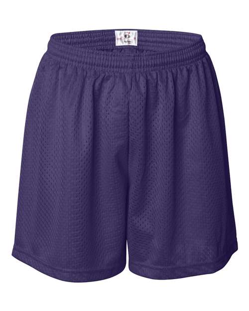 Badger Women's Pro Mesh 5" Solid Liner Shorts - Purple