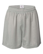 Badger Women's Pro Mesh 5" Solid Liner Shorts - Silver
