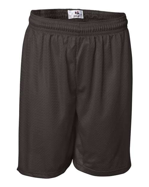 Badger Men's Pro Mesh 7" Shorts (Part 1 of 2) - Brown