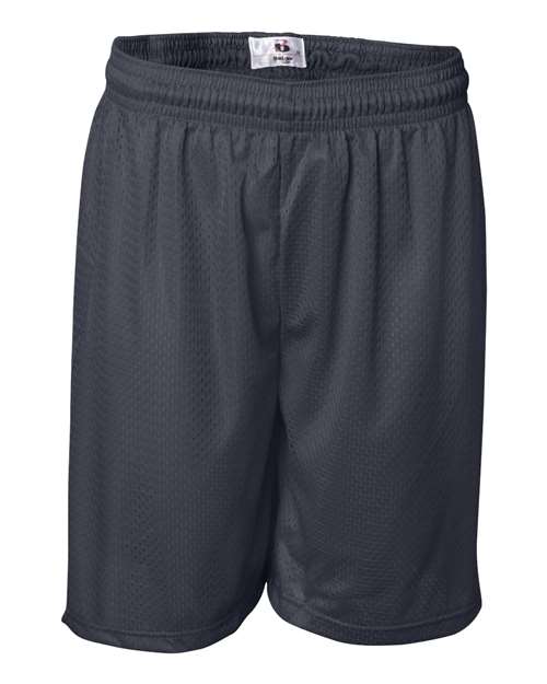 Badger Men's Pro Mesh 7" Shorts (Part 1 of 2) - Navy