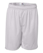 Badger Men's Pro Mesh 7" Shorts (Part 2 of 2) - White