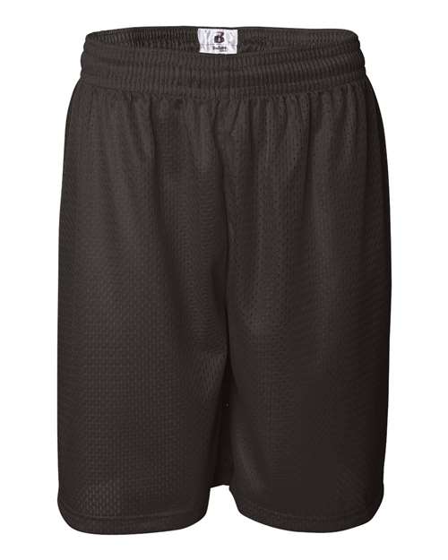Badger Men's Pro Mesh 9" Shorts (Part 1 of 2) - Brown