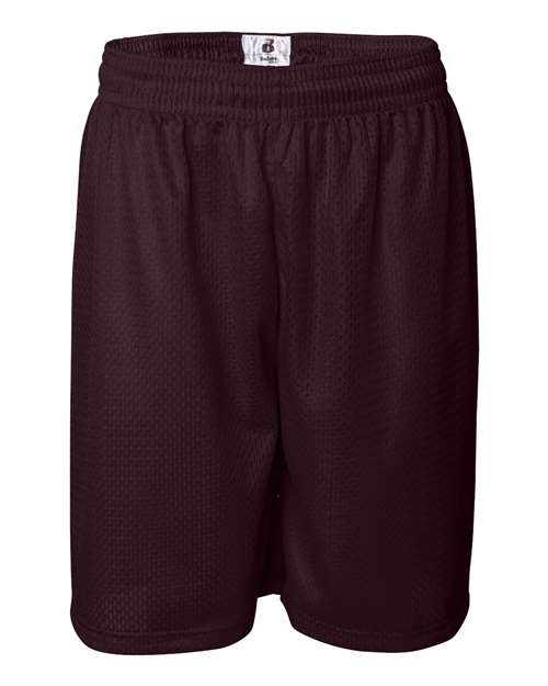 Badger Men's Pro Mesh 9" Shorts (Part 1 of 2) - Maroon