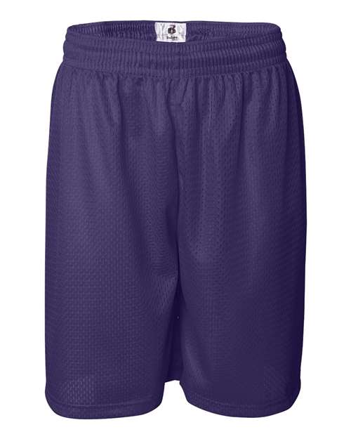 Badger Men's Pro Mesh 9" Shorts (Part 1 of 2) - Purple