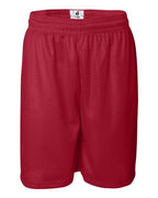 Badger Men's Pro Mesh 9" Shorts (Part 1 of 2) - Red