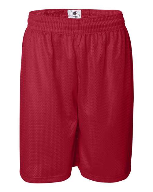 Badger Men's Pro Mesh 9" Shorts (Part 1 of 2) - Red