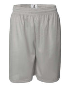 Badger Men's Pro Mesh 9" Shorts (Part 2 of 2) - Silver