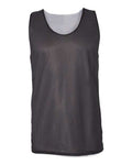 Badger Men's Pro Mesh Reversible Tank Top - Black/ White