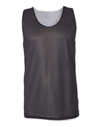 Badger Men's Pro Mesh Reversible Tank Top - Black/ White