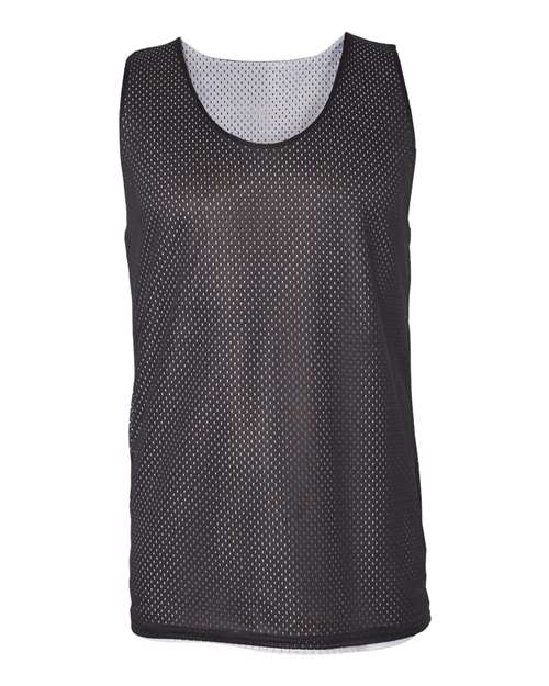 Badger Men's Pro Mesh Reversible Tank Top - Black/ White