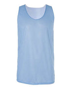 Badger Men's Pro Mesh Reversible Tank Top - Columbia Blue/ White