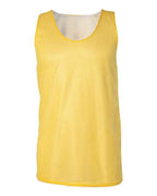 Badger Men's Pro Mesh Reversible Tank Top - Gold/ White