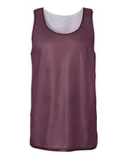 Badger Men's Pro Mesh Reversible Tank Top - Maroon/ White