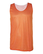 Badger Men's Pro Mesh Reversible Tank Top - Burnt Orange White