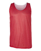 Badger Men's Pro Mesh Reversible Tank Top - Red/ White