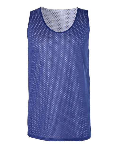 Badger Men's Pro Mesh Reversible Tank Top - Royal/ White