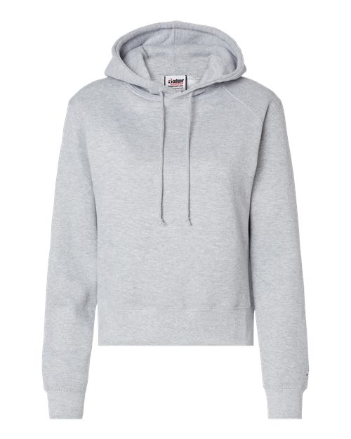 Badger Women's Crop Hooded Sweatshirt - Oxford