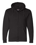 Bayside Unisex USA-Made Full-Zip Hooded Sweatshirt - Black