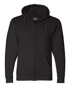 Bayside Unisex USA-Made Full-Zip Hooded Sweatshirt - Black
