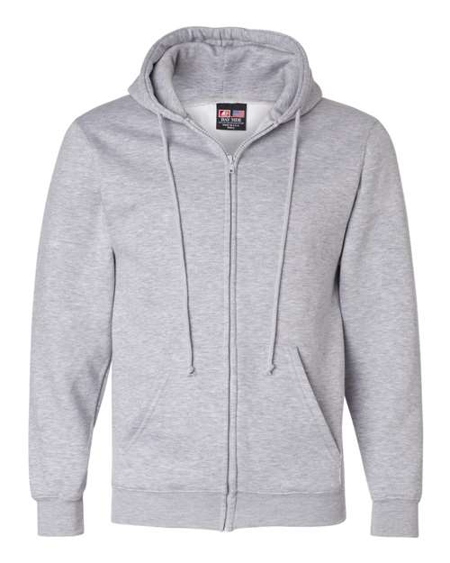 Bayside Unisex USA-Made Full-Zip Hooded Sweatshirt - Dark Ash