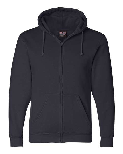 Bayside Unisex USA-Made Full-Zip Hooded Sweatshirt - Navy