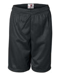 Badger Youth Pro Mesh 6" Shorts - Black