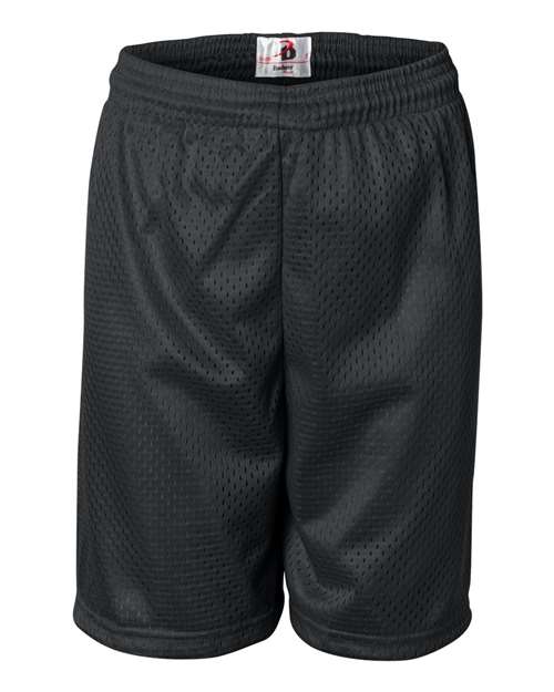 Badger Youth Pro Mesh 6" Shorts - Black