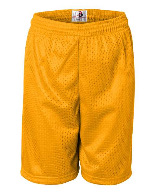Badger Youth Pro Mesh 6" Shorts - Gold