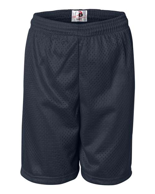 Badger Youth Pro Mesh 6" Shorts - Navy