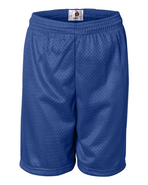 Badger Youth Pro Mesh 6" Shorts - Royal