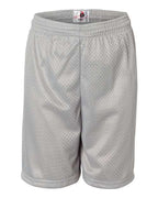 Badger Youth Pro Mesh 6" Shorts - Silver