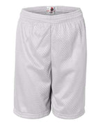 Badger Youth Pro Mesh 6" Shorts - White