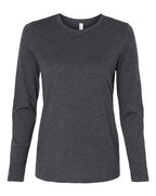 BELLA + CANVAS Women’s Jersey Long Sleeve Tee - Dark Grey Heather