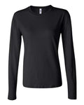BELLA + CANVAS Women’s Jersey Long Sleeve Tee - Black