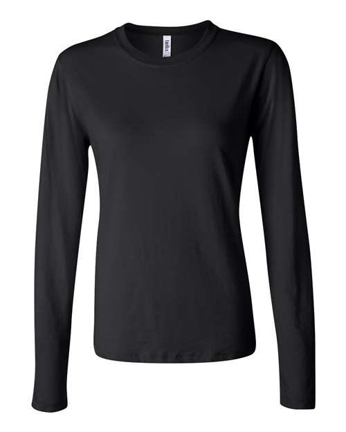 BELLA + CANVAS Women’s Jersey Long Sleeve Tee - Black