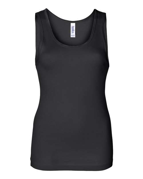BELLA + CANVAS Women's Baby Rib Tank - Black