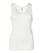 BELLA + CANVAS Women's Baby Rib Tank - White