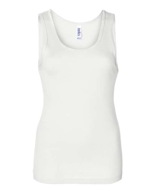 BELLA + CANVAS Women's Baby Rib Tank - White