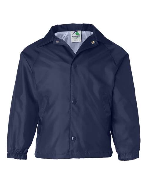 Augusta Sportswear Youth Coach's Jacket - Navy