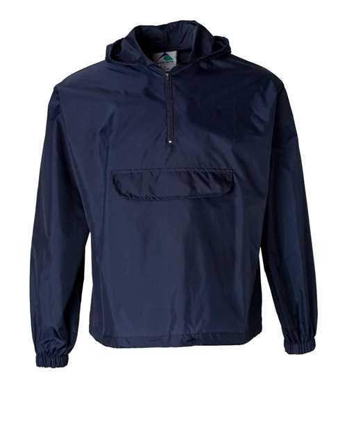 Augusta Sportswear Unisex Packable Half-Zip Hooded Pullover Jacket - Navy