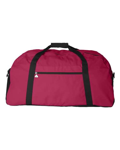 Augusta Sportswear Large Ripstop Duffel Bag - Red/ Black